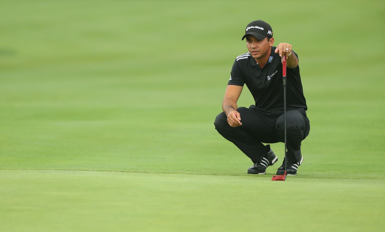 SPRINGFIELD, NJ - JULY 31: Jason Day of Australia reads his putt on the 10th hole during the final round of the 98th PGA Championship held at the Baltusrol Golf Club on July 31, 2016 in Springfield, New Jersey. (Photo by Scott Halleran/The PGA of America)